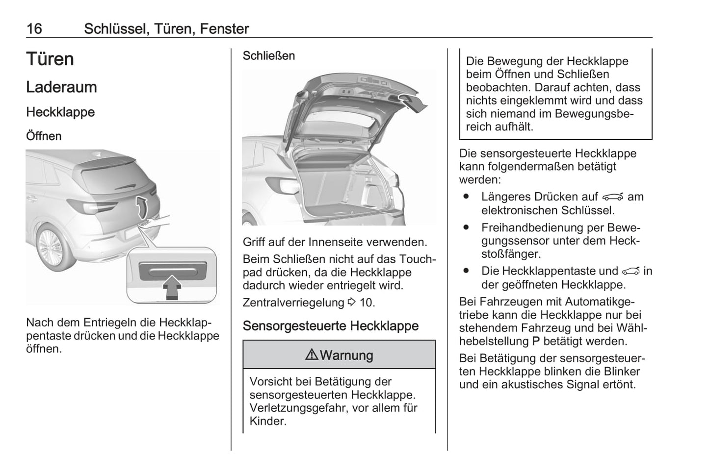 2021 Opel Grandland/Grandland Hybrid Owner's Manual | German