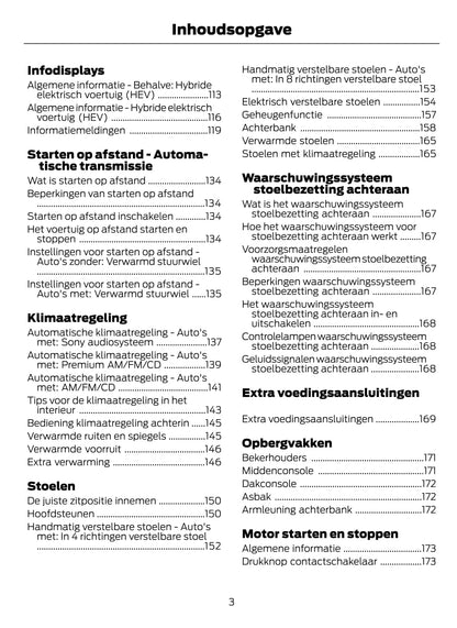 2021-2023 Ford Galaxy / S-Max Gebruikershandleiding | Nederlands