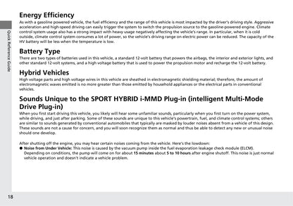 2021 Honda Clarity Plug-in Hybrid Owner's Manual | English