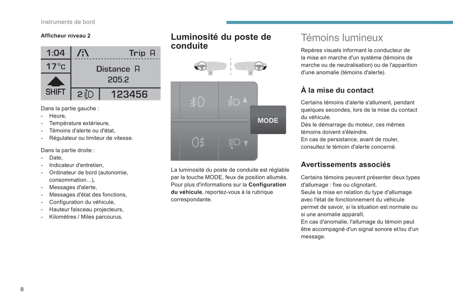 2017-2019 Peugeot Boxer Owner's Manual | French