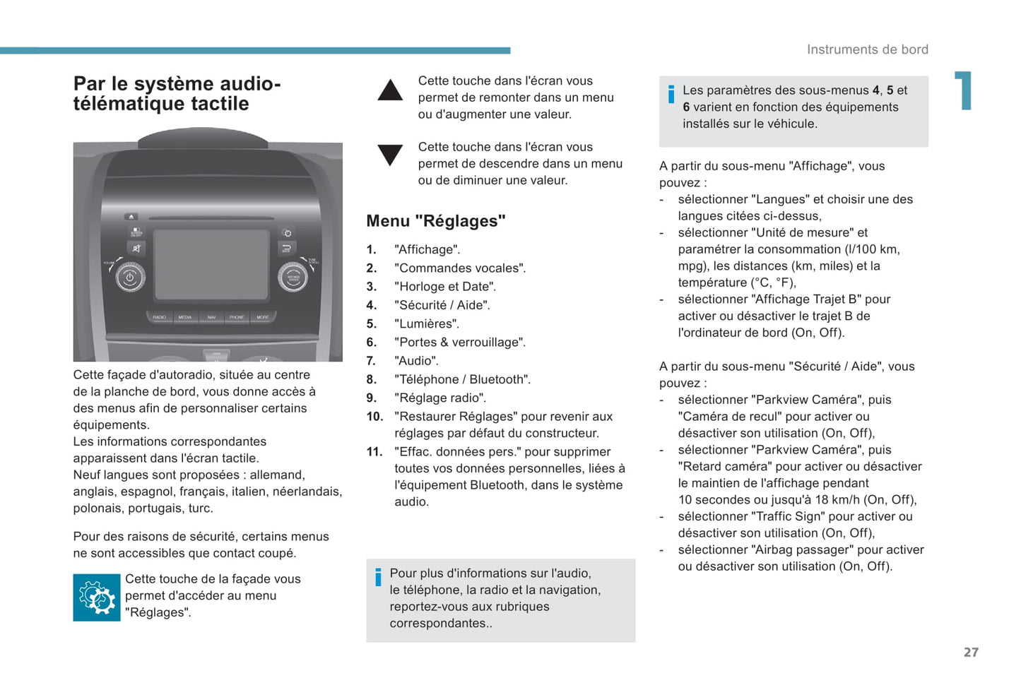 2017-2019 Peugeot Boxer Owner's Manual | French