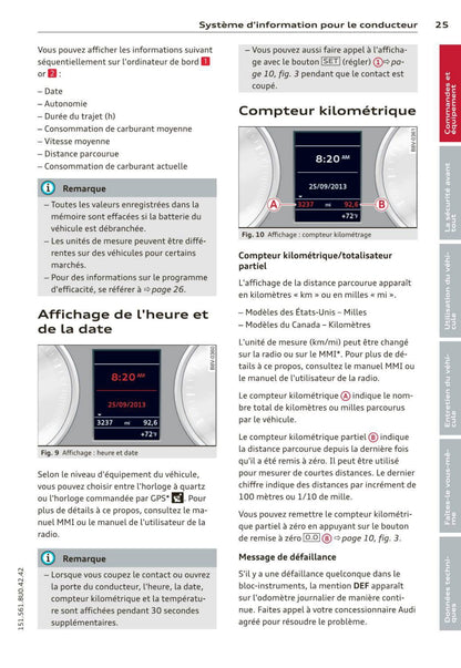 2011-2015 Audi Q3 Manuel du propriétaire | Français