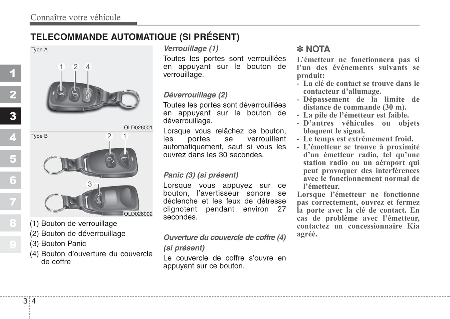 2007-2008 Kia Cerato Owner's Manual | French