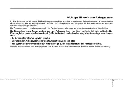 2006-2007 Kia Picanto Owner's Manual | German