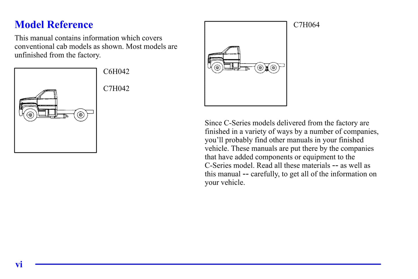 1998 GMC C-Series Owner's Manual | English