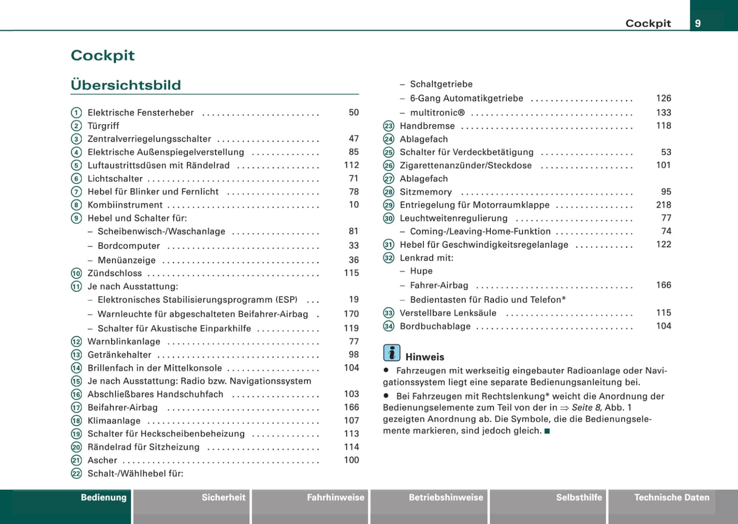 2005-2008 Audi A4 Manuel du propriétaire | Allemand