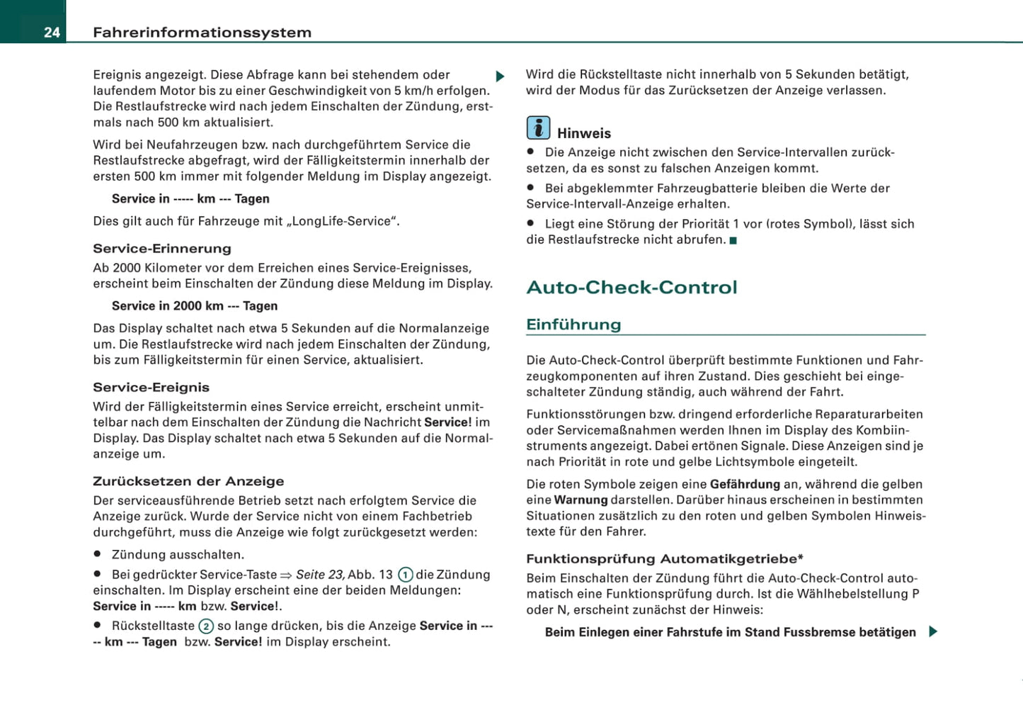 2005-2008 Audi A4 Manuel du propriétaire | Allemand