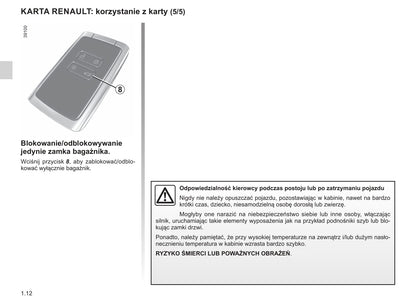 2018-2019 Renault Mégane Owner's Manual | Polish