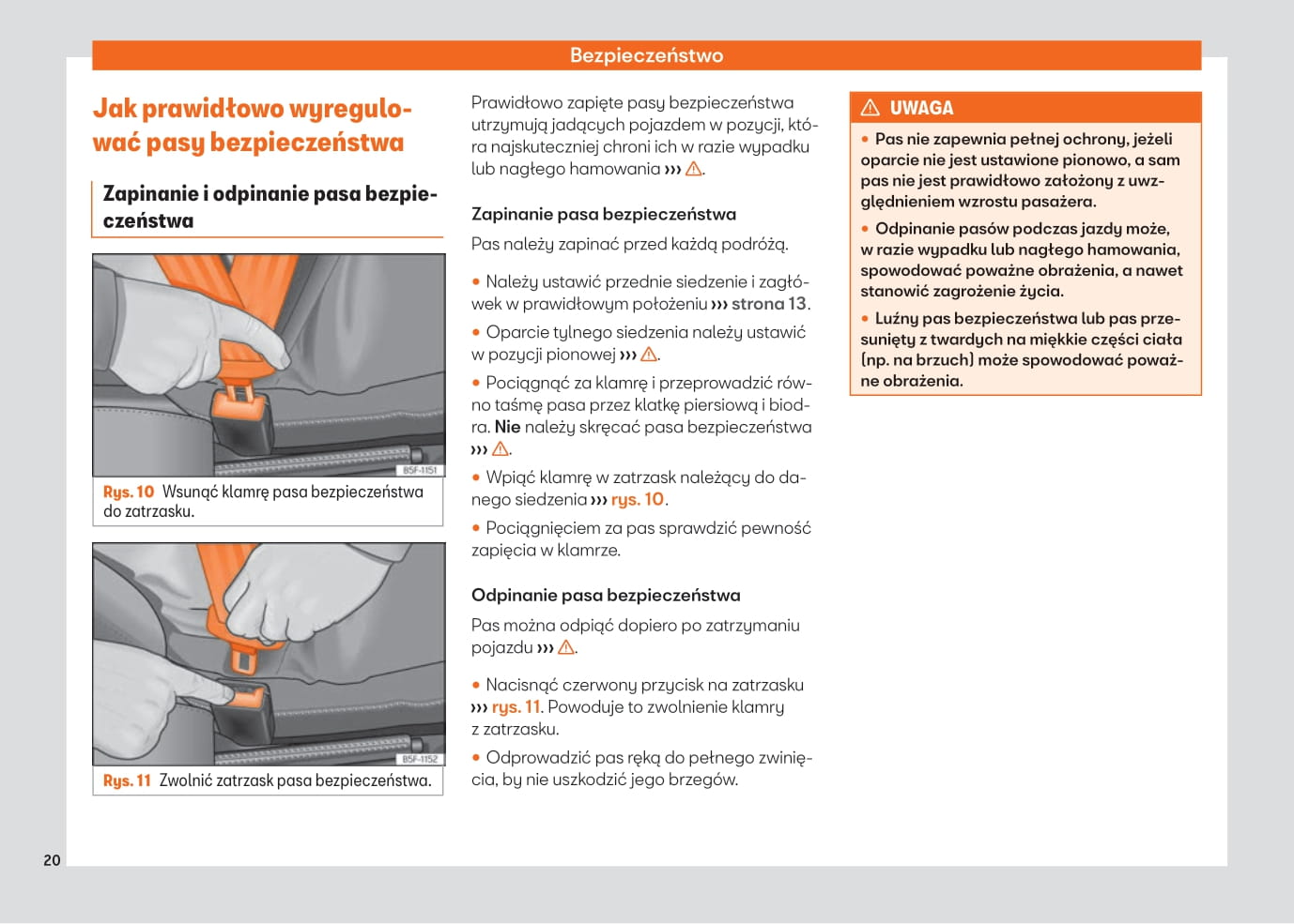 2021-2022 Seat Ibiza Owner's Manual | Polish