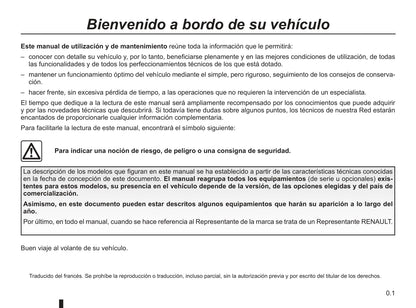 2012-2013 Renault Modus/Grand Modus Owner's Manual | Spanish