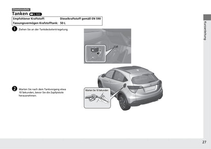 2019-2020 Honda HR-V Owner's Manual | German