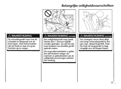 1997-2005 Chevrolet Trans Sport Owner's Manual | Dutch