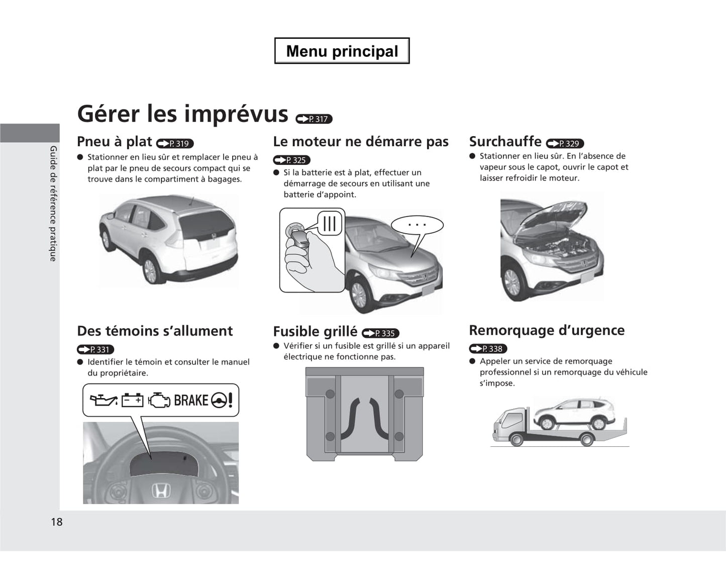 2012-2015 Honda CR-V Manuel du propriétaire | Français