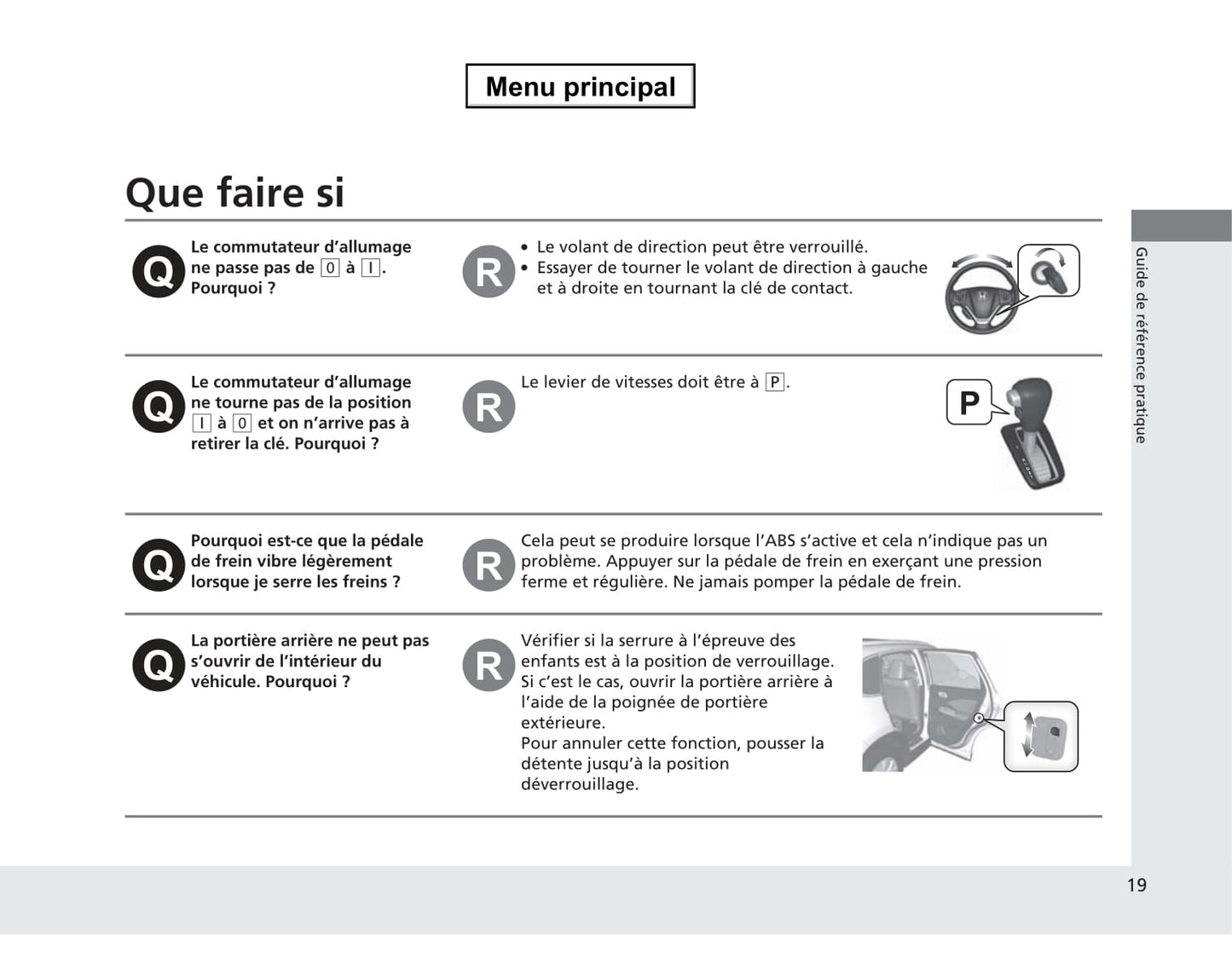 2012-2015 Honda CR-V Manuel du propriétaire | Français