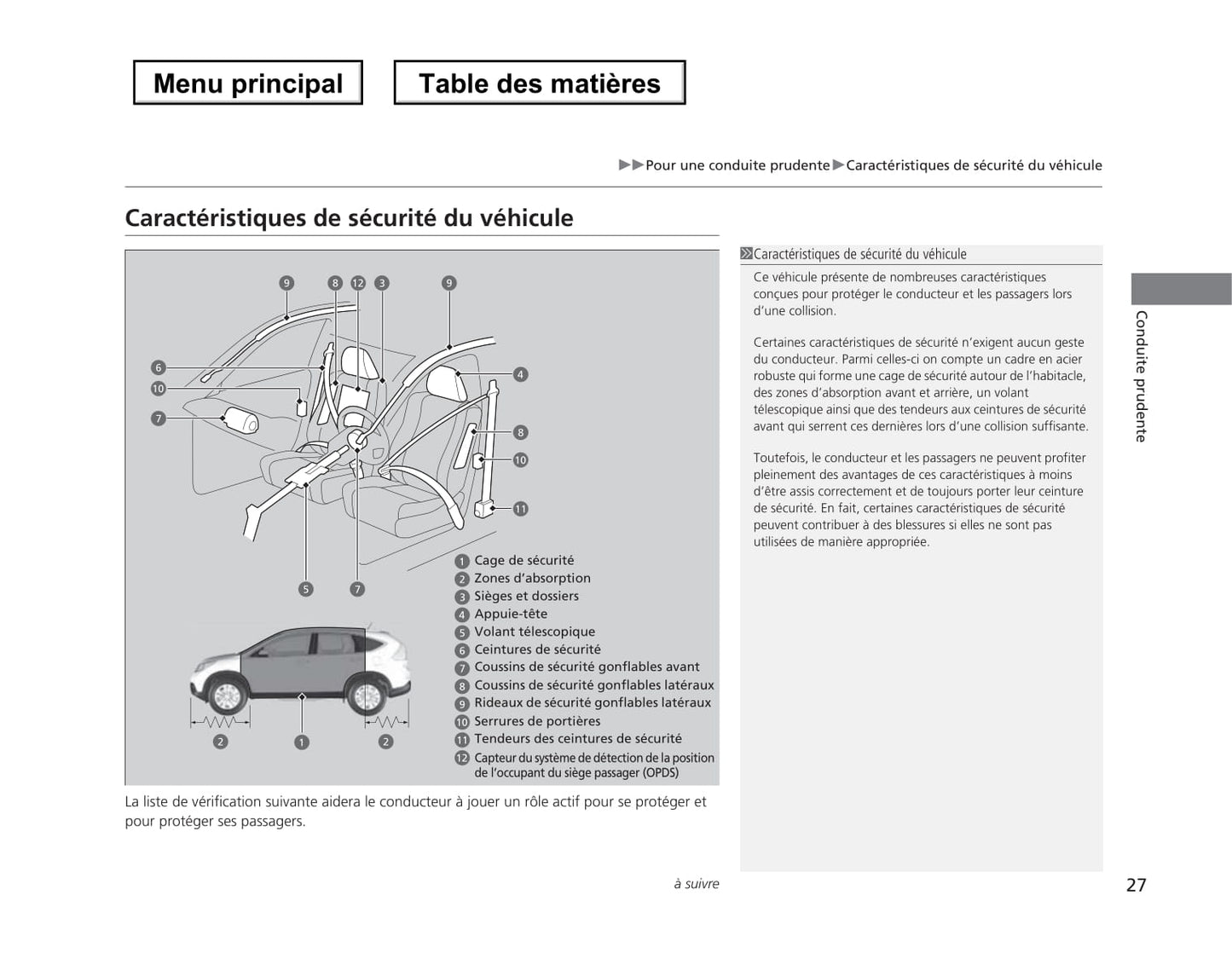 2012-2015 Honda CR-V Manuel du propriétaire | Français