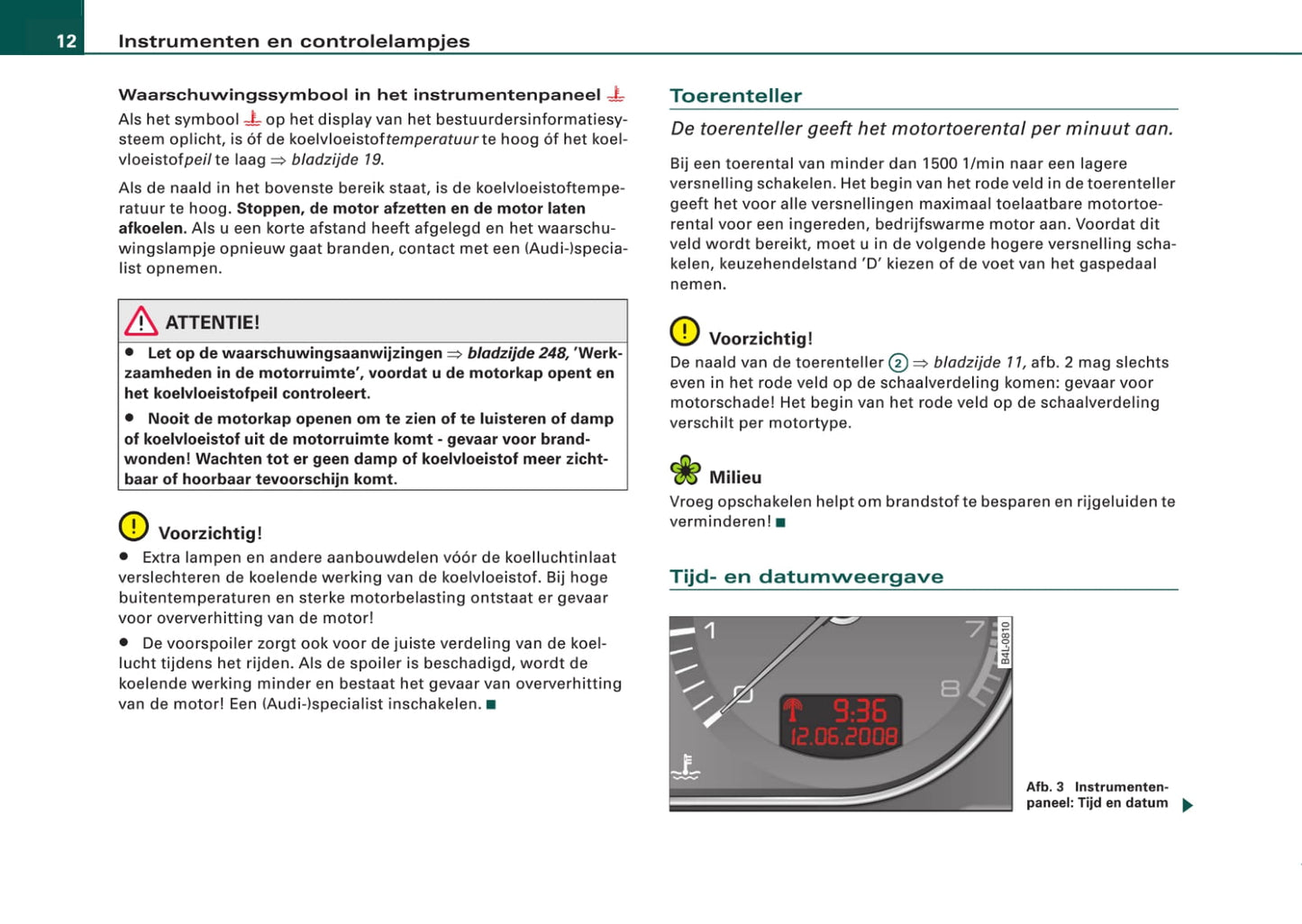 2008-2011 Audi A6 Gebruikershandleiding | Nederlands