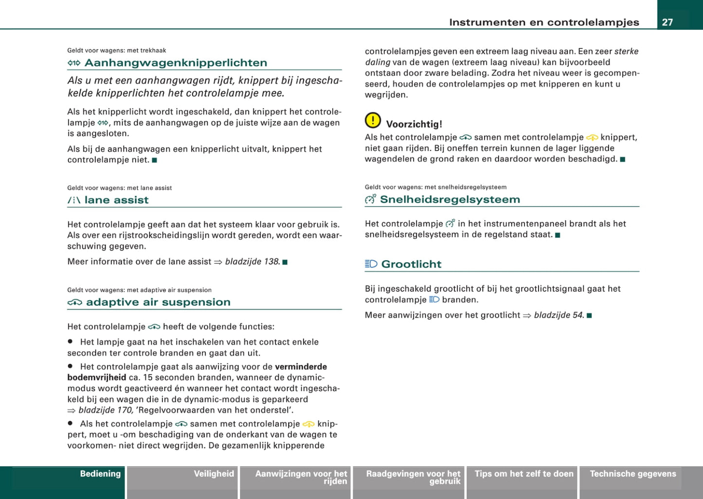 2008-2011 Audi A6 Manuel du propriétaire | Néerlandais