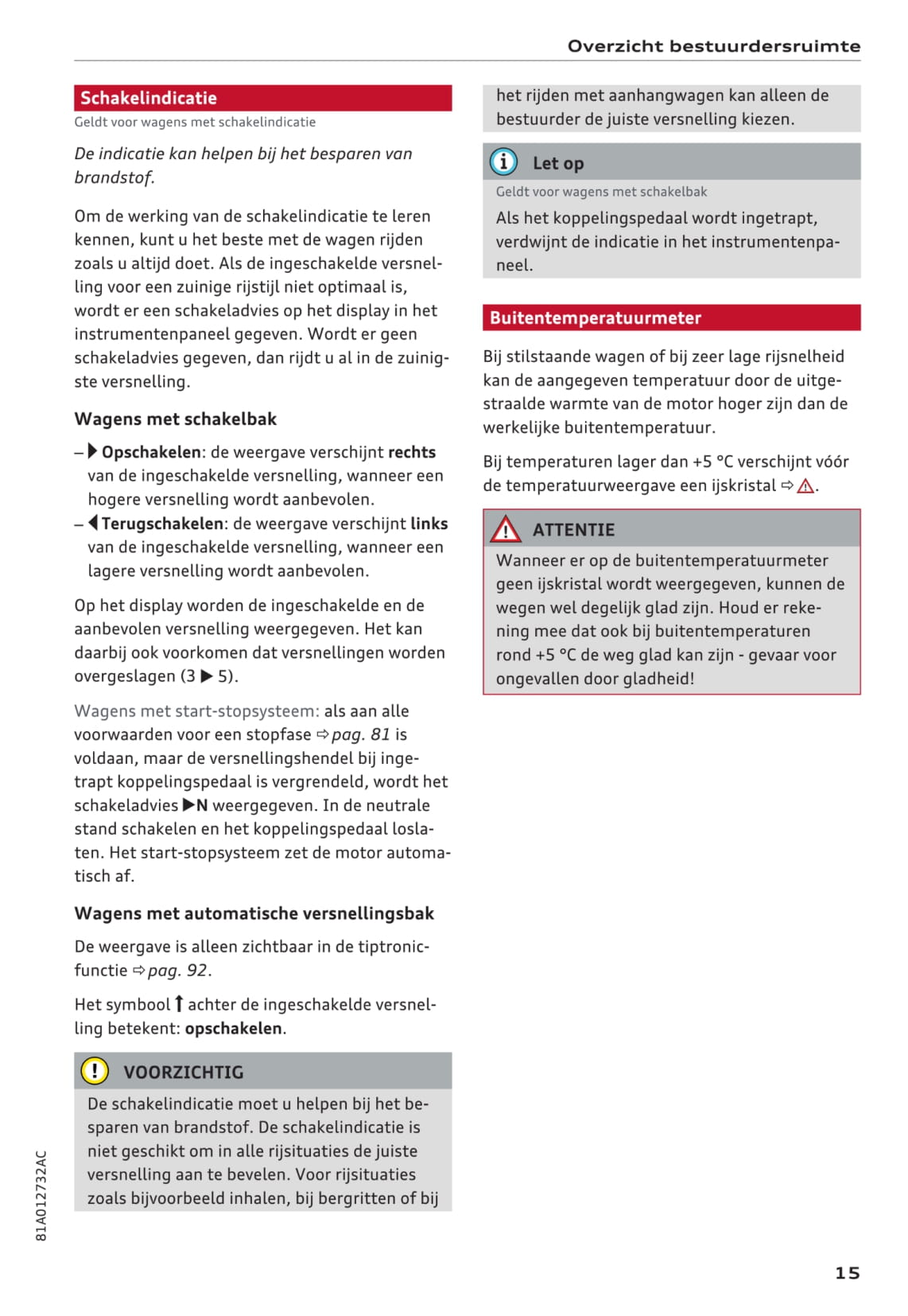 2016-2018 Audi Q2 Owner's Manual | Dutch