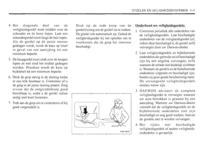 2000-2006 Daewoo Evanda Manuel du propriétaire | Néerlandais