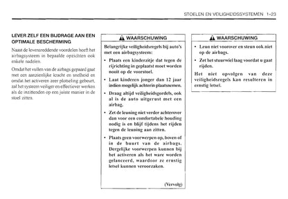 2000-2006 Daewoo Evanda Owner's Manual | Dutch