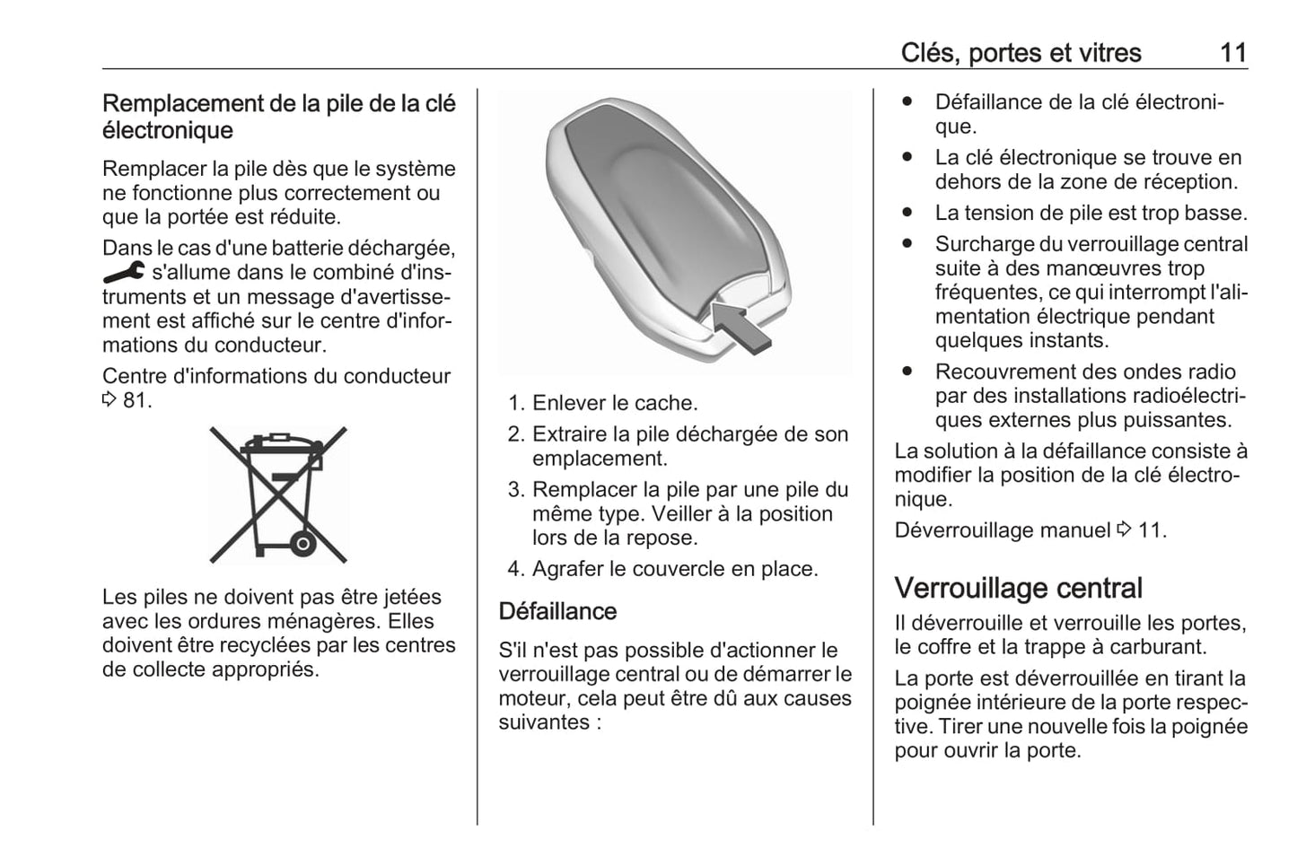 2019-2020 Opel Corsa Owner's Manual | French