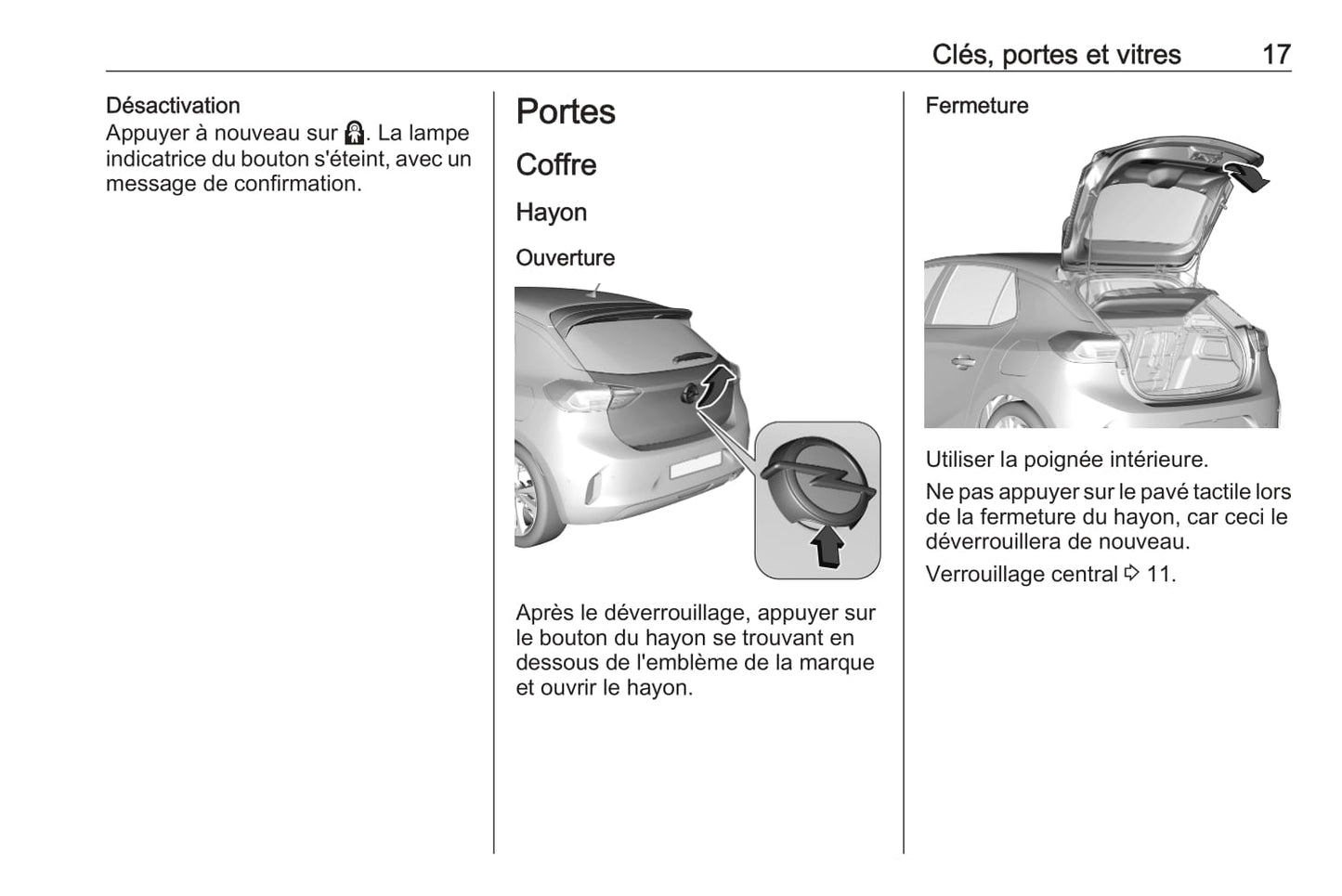 2019-2020 Opel Corsa Manuel du propriétaire | Français