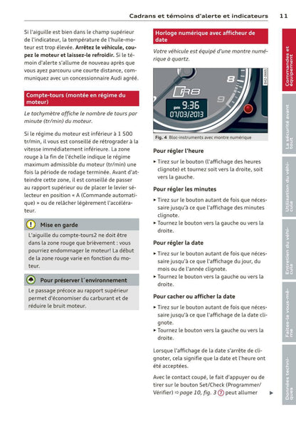 2014 Audi R8 Spyder Owner's Manual | French