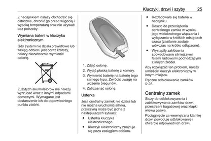 2020 Opel Vivaro Owner's Manual | Polish