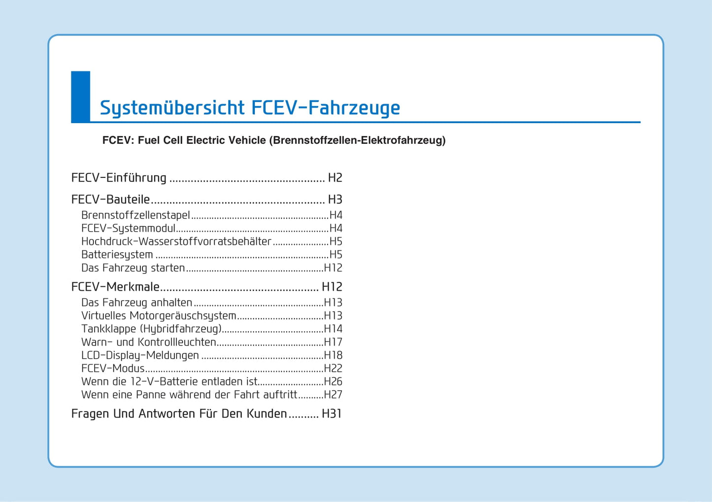 2018-2019 Hyundai Nexo Gebruikershandleiding | Duits