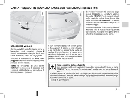 2009-2013 Renault Clio Manuel du propriétaire | Italien