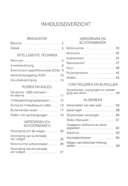 1998-2005 Volkswagen Bora Manuel du propriétaire | Néerlandais