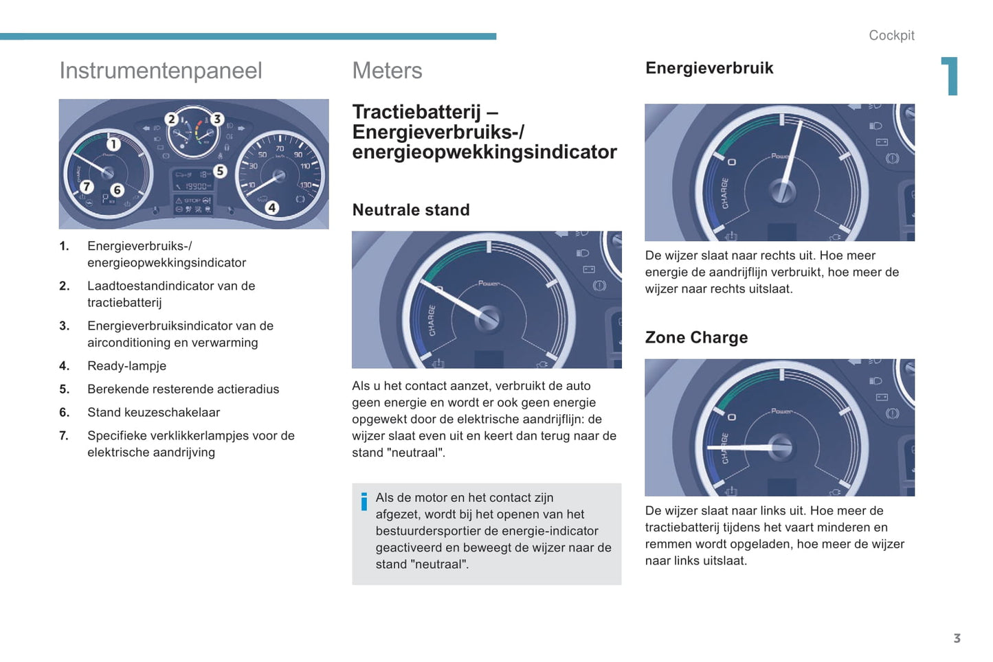 2017-2018 Peugeot Partner Electric/Partner Tepee Electric Owner's Manual | Dutch