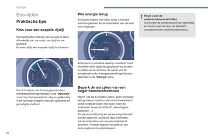 2017-2018 Peugeot Partner Electric/Partner Tepee Electric Owner's Manual | Dutch