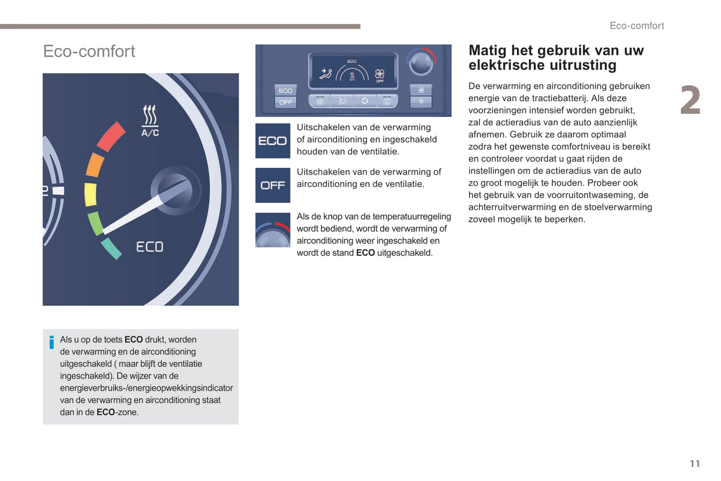 2017-2018 Peugeot Partner Electric/Partner Tepee Electric Owner's Manual | Dutch