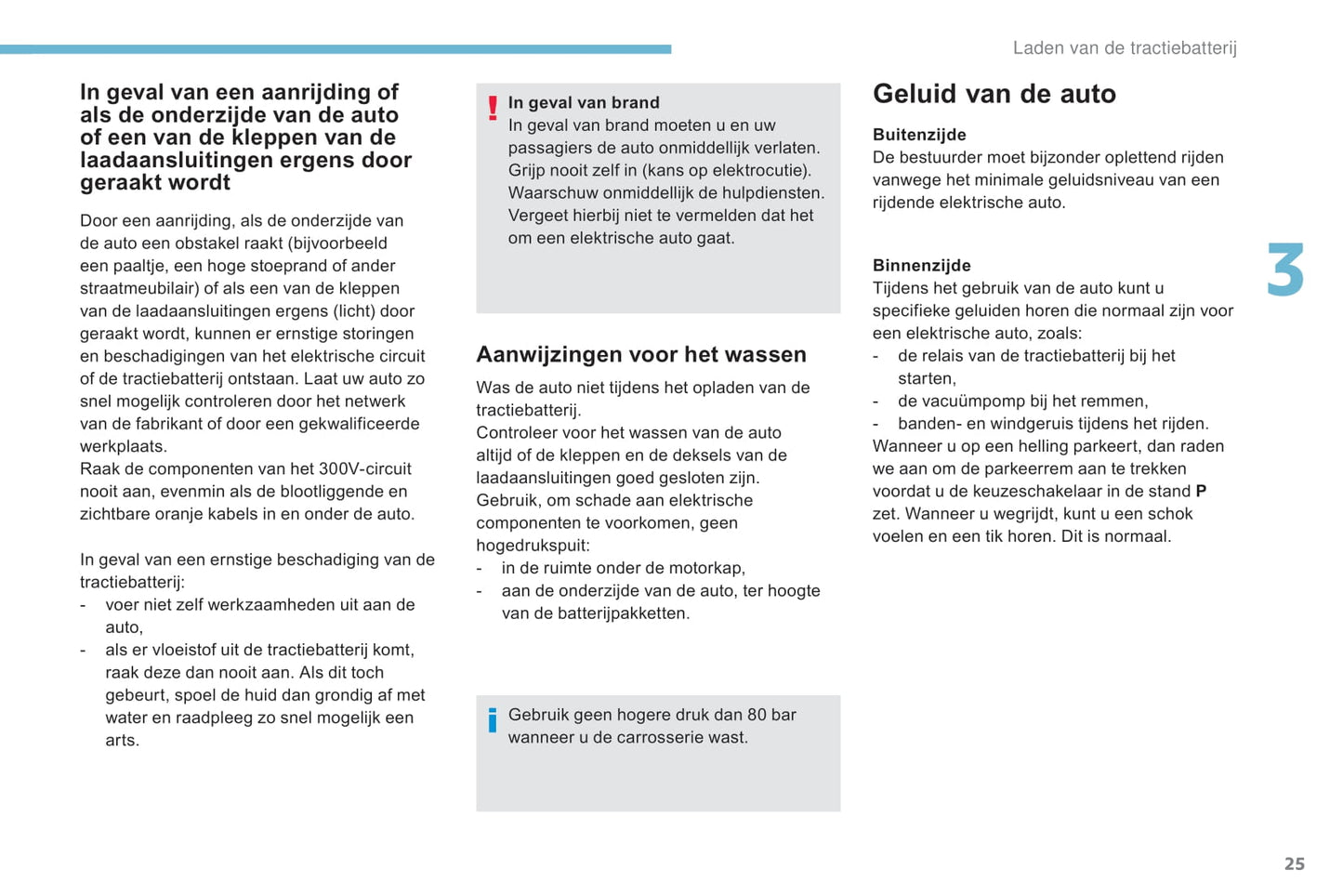 2017-2018 Peugeot Partner Electric/Partner Tepee Electric Gebruikershandleiding | Nederlands