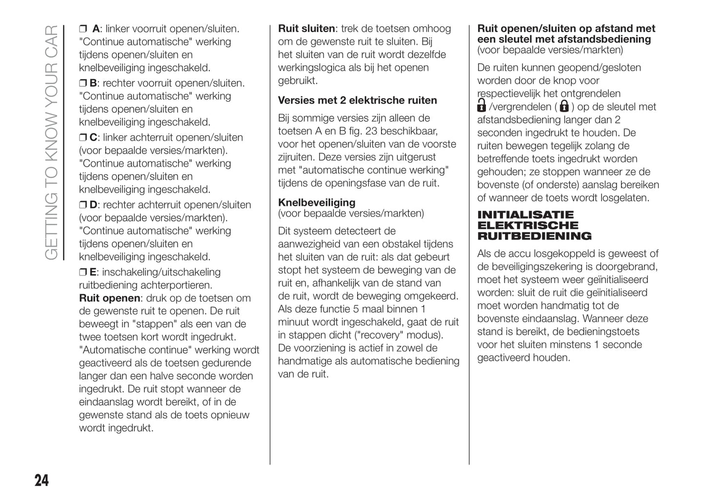 2015-2016 Fiat Punto Gebruikershandleiding | Nederlands