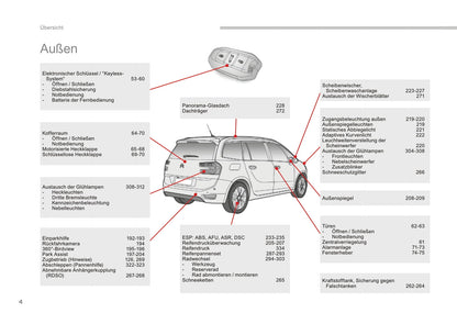 2016-2018 Citroën C4 Picasso/Grand C4 Picasso Owner's Manual | German
