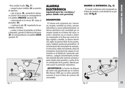 2003-2005 Alfa Romeo 156 Owner's Manual | Spanish