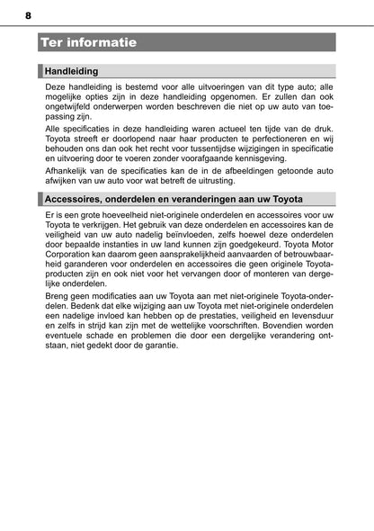 2019-2021 Toyota Camry Manuel du propriétaire | Néerlandais