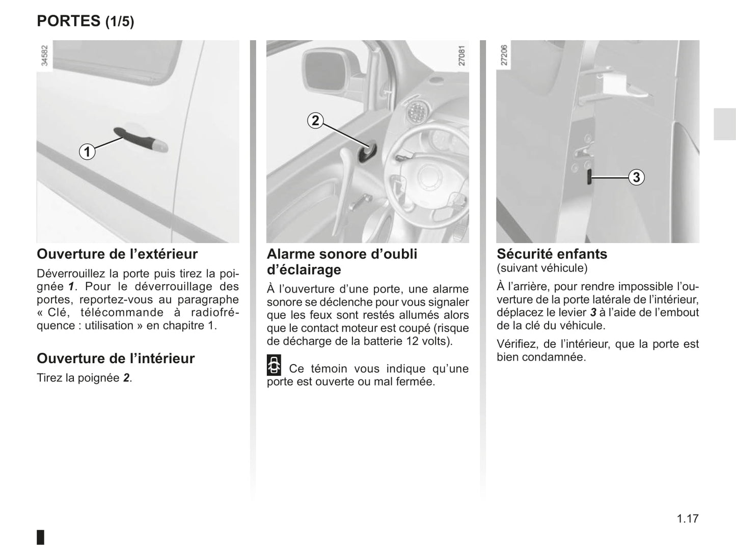 2012-2013 Renault Kangoo Z.E. Owner's Manual | French