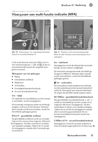 2003-2006 Volkswagen Touran Manuel du propriétaire | Néerlandais