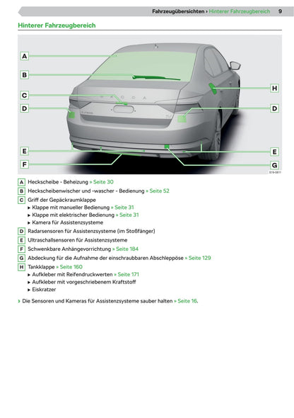 2019-2020 Skoda Superb iV Owner's Manual | German