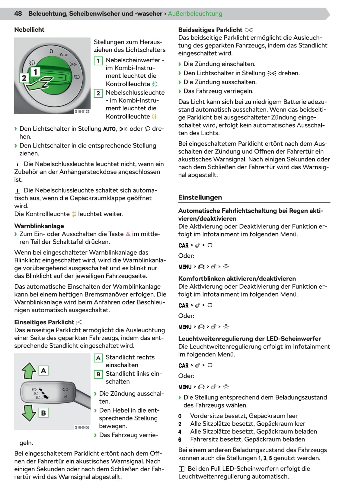 2019-2020 Skoda Superb iV Owner's Manual | German