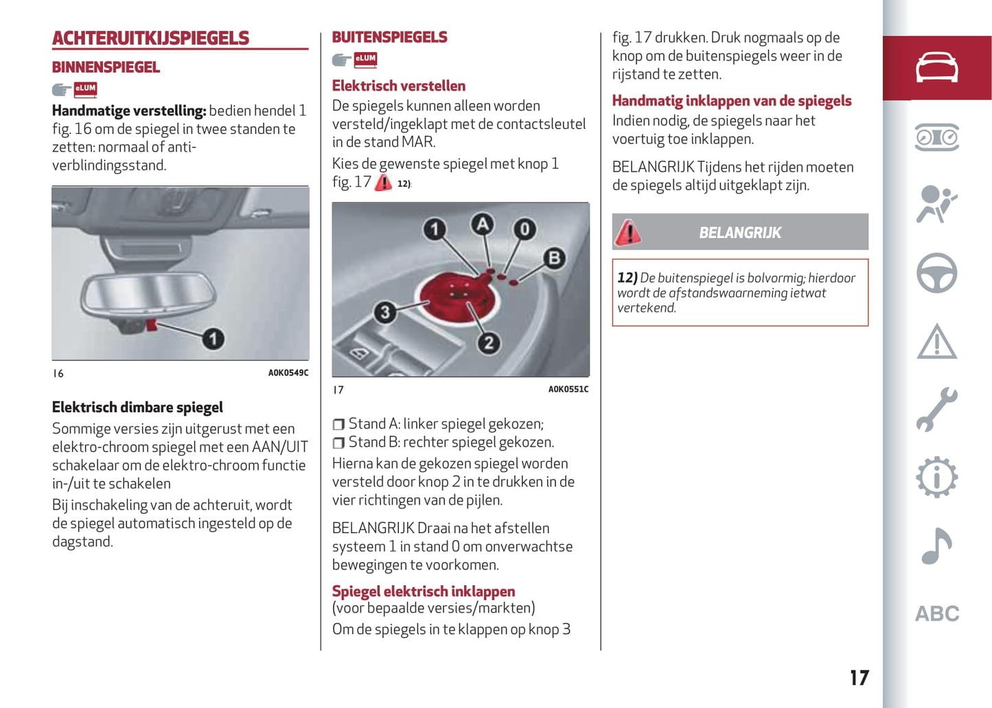 2016-2023 Alfa Romeo Giulietta Owner's Manual | Dutch