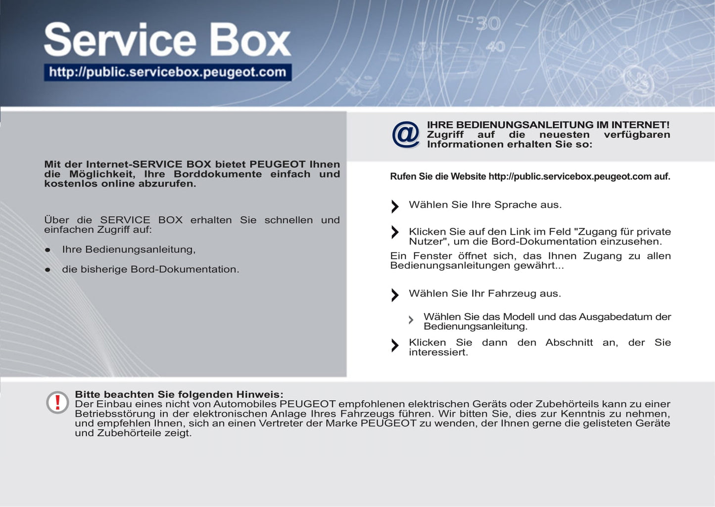 2011-2012 Peugeot 4007 Owner's Manual | German