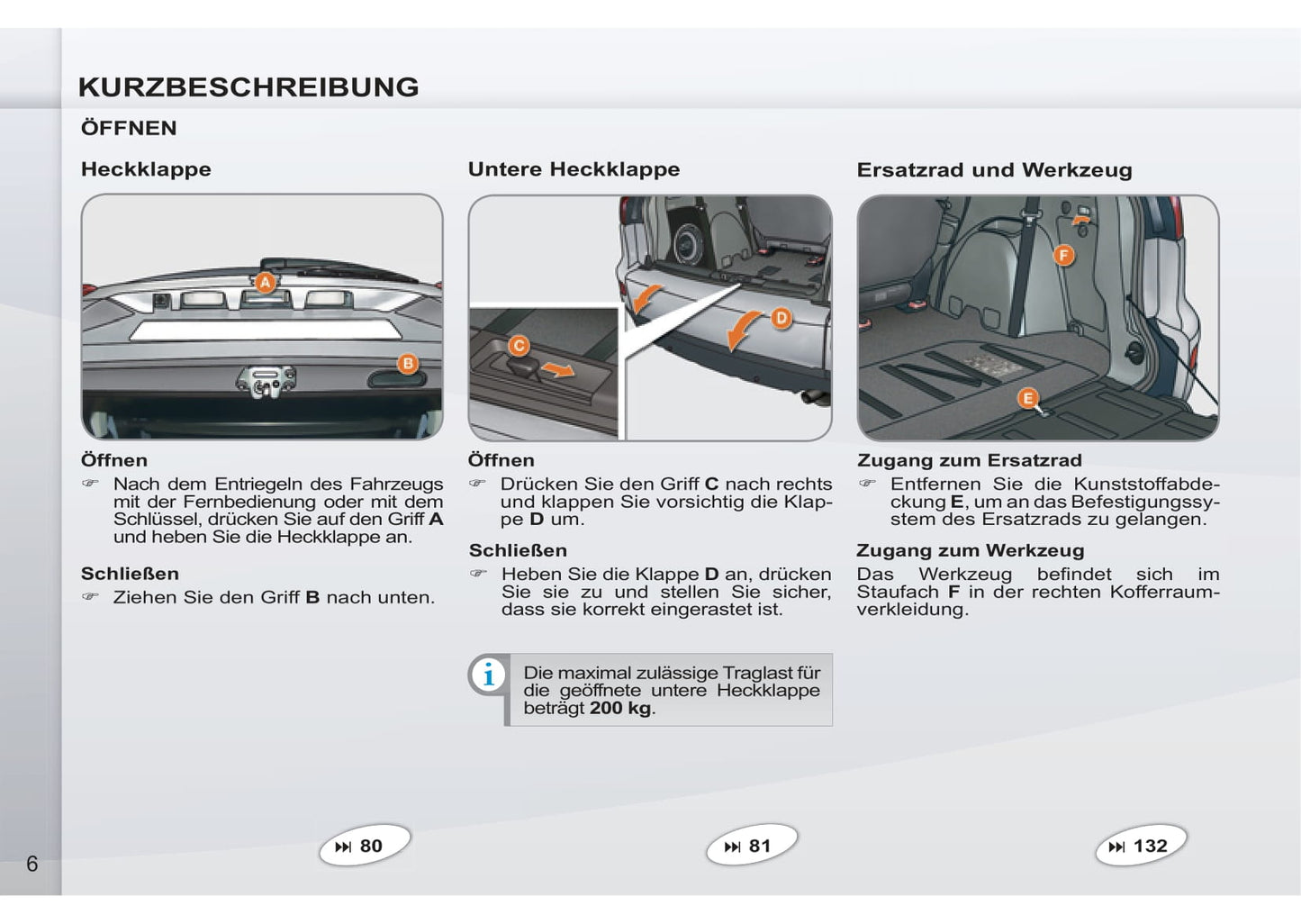 2011-2012 Peugeot 4007 Manuel du propriétaire | Allemand