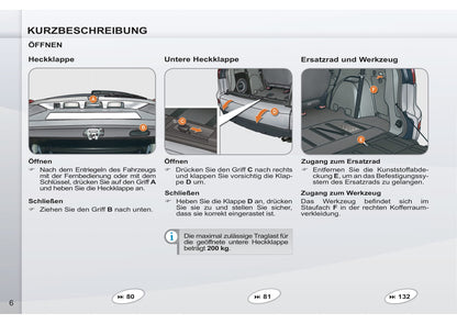 2011-2012 Peugeot 4007 Owner's Manual | German