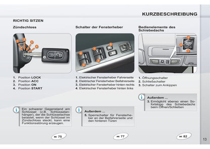 2011-2012 Peugeot 4007 Owner's Manual | German