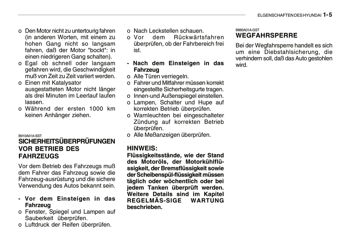 2005-2008 Hyundai Getz Manuel du propriétaire | Allemand