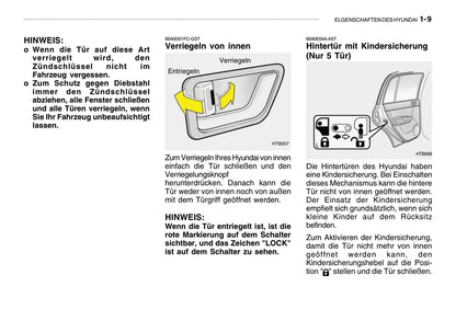 2005-2008 Hyundai Getz Manuel du propriétaire | Allemand